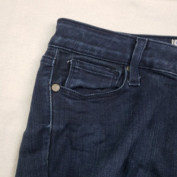 Paige Verdugo Ultra Skinny Jeans Size 27 Dark Wash Straight Leg Stretch Denim - Picture 7 of 16